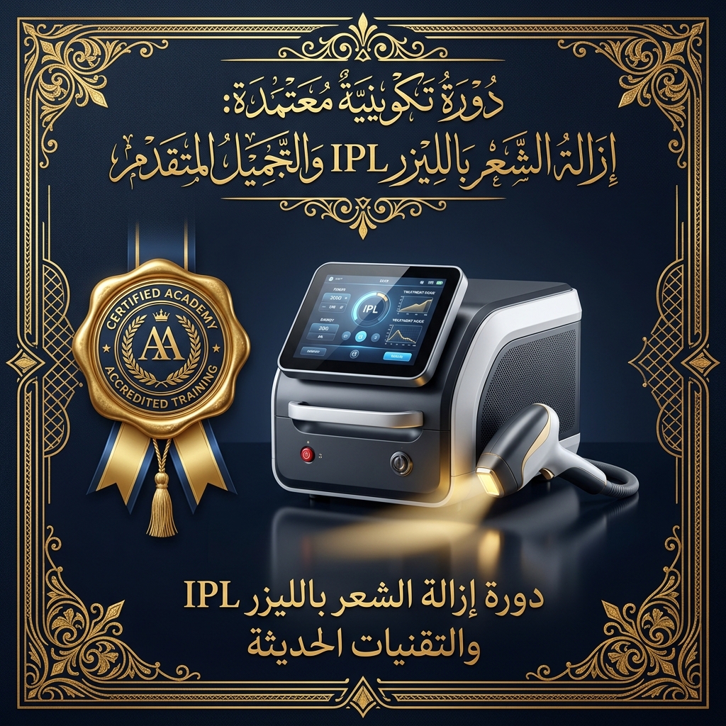 دورة تكوينية معتمدة: إزالة الشعر بالليزر IPL والتجميل المتقدم
